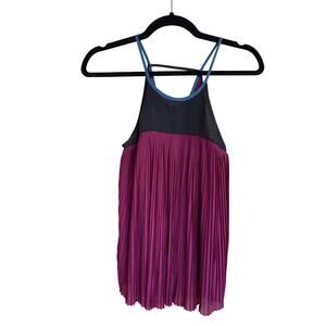 Cooperative, Size Small, Color Block Tank, Strappy Back, Pleated, Flowy